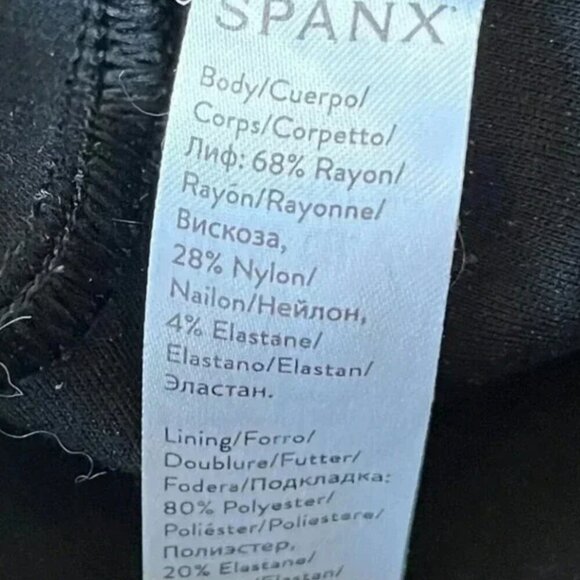 Spanx Ponte Crop High Rise Pull-On Pants Size M Black Stretch Work Travel - Picture 4 of 6